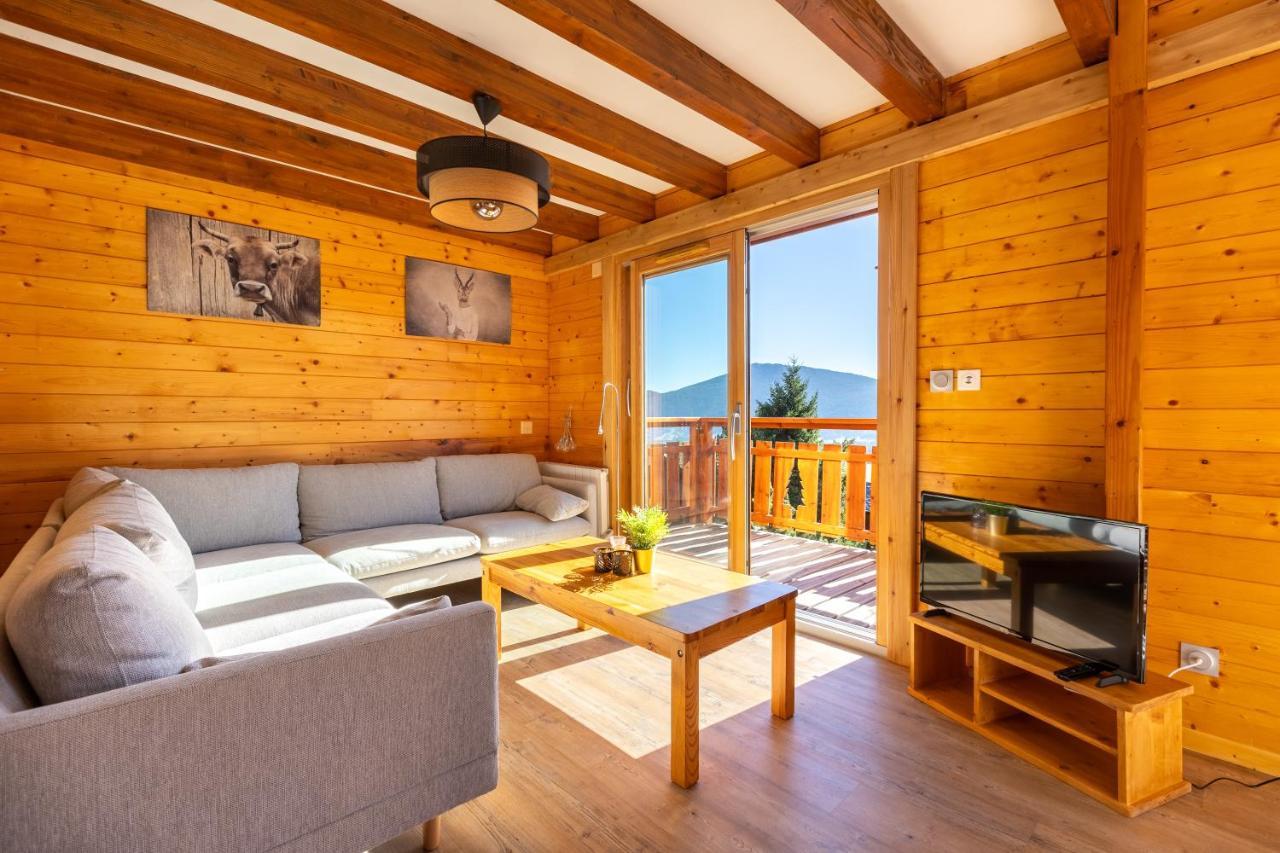 Chalet Les Tilleuls - Jolie Vue Montagne Et Lac Les Angles  Eksteriør billede